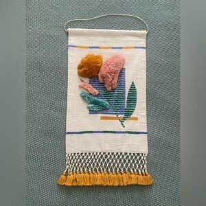 Anthropologie Tapestry Decor Wall Hanging 23x12. Perfect condition.